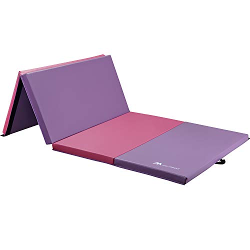 HI-MAT Gymnastics Mat, 2" or 3" Thick 4' x 6'/4' x 8' Tumbling Mats Folding Exercise Mat with Carrying Handles