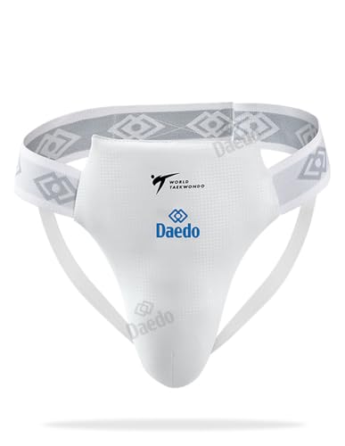 Taekwondo Groin Guard Male, WT Recognized, Durable Protection for International Competitions, Sizes: XS to XL - size: X-Large
