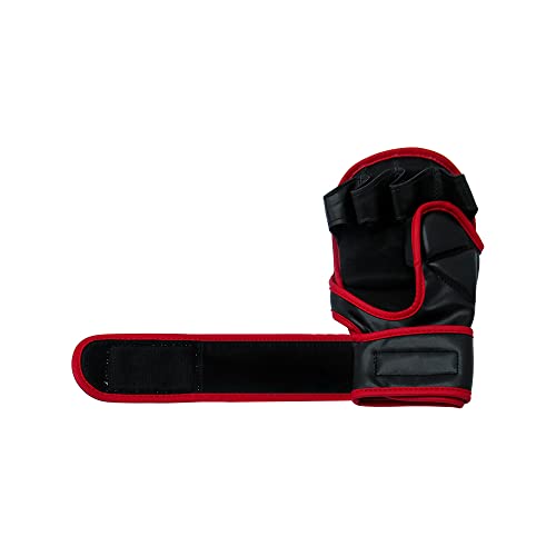 TMA MMA Gloves Sparring Grappling, Hybrid Martial Arts Mitts Men Women, Muay Thai, Punching Bag Kickboxing - size: Small-Medium