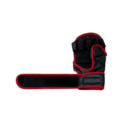 TMA MMA Gloves Sparring Grappling, Hybrid Martial Arts Mitts Men Women, Muay Thai, Punching Bag Kickboxing - size: Small-Medium