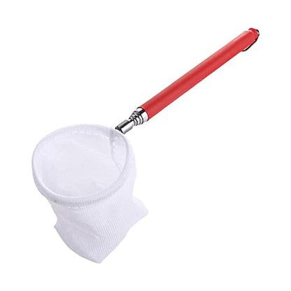 Retractable Aquarium Fish Net, Long Handle Fish Tank Fish Net, Fish Tank Cleaning Catching Net Fish Scoop Aquarium Supplies - size: round