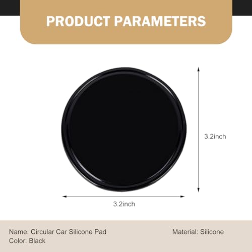 Silicone Gel Dash Pad, Sticky Gel Pads, Multi Function Removable Anti-Slip Pad, Car Dashboard Mirrors Holder, for Smartphone, GPS, Keys, Glasses
