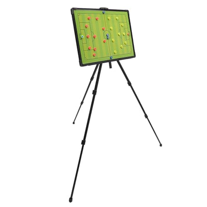 Magnetic Soccer Coaching Football Tactical Board, Portable Tactical Display Board with Triangle Bracket Stand, Player Markers, Backpack, for Instruction of Soccer Training/Match Setup Tactics