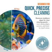 FL!PPER Platinum Aquarium Hand Scraper for Glass and Acrylic Tanks - 18" - size: 1 Count (Pack of 1)