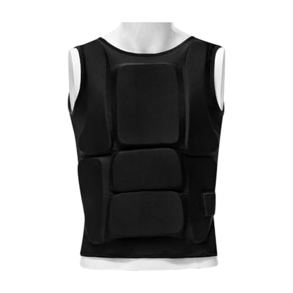 Martial Arts Chest Protector, Foam Padded Breathable Boxing Body Protector Chest Guard for Adults Karate Taekwondo Judo Training - size: Medium