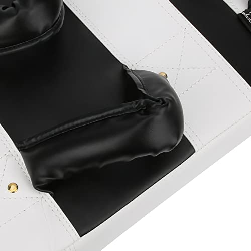 Curved Strike Boxing Blocking Pad, EVA Foam Shock Absorbing Foot Target with Rivet Reinforced Handles, Heavy Duty Oxford Cloth Construction for Taekwondo