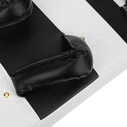 Curved Strike Boxing Blocking Pad, EVA Foam Shock Absorbing Foot Target with Rivet Reinforced Handles, Heavy Duty Oxford Cloth Construction for Taekwondo