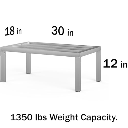 18 in X 30 in. Aquarium Stand | Industrial Style Aluminum Fish Tank Base with Open Frame Design - size: 18 W x 30 L x 12 H