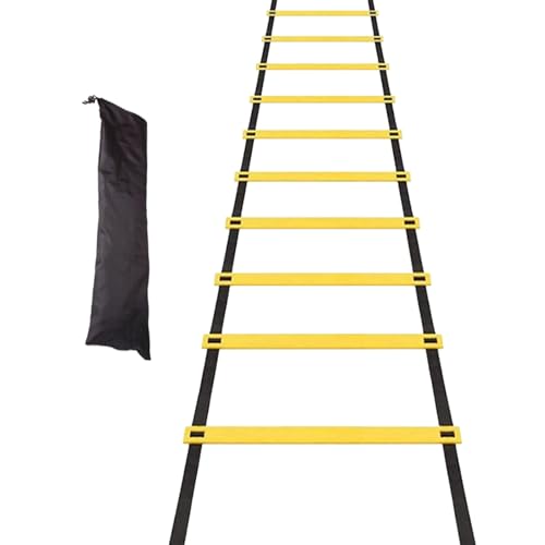 Speed Ladder – Agility Training Equipment | Footwork Workout Ladder with Storage Bag for Speed and Coordination Training in Soccer, Basketball, Tennis, Hockey, and Badminton