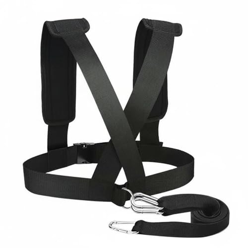 Qianly Speed Training Sled Harness Padded Shoulder Straps Resistance Training Harness Fitness Equipment for Runners, Athletes, Outdoor, Gym