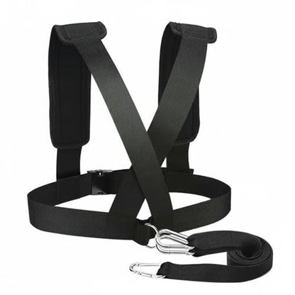 Qianly Speed Training Sled Harness Padded Shoulder Straps Resistance Training Harness Fitness Equipment for Runners, Athletes, Outdoor, Gym