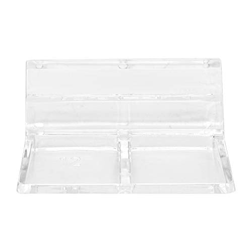 Dioche Sturdy Acrylic Aquarium Glass Cover Holder - 20Pcs Clamp/Holder Support Clamps for 5mm Fish - High Transparency and Easy Installation (12mm) - size: 12mm