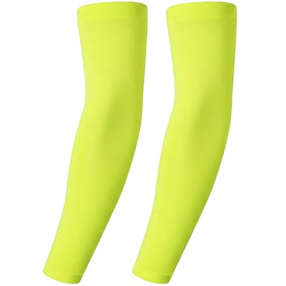 Xeoxarel Arm Sleeves for Men & Women (Available in 4 Pairs/12 Pairs) - color: 1 Pair Arm Sleeve - Fluorescent