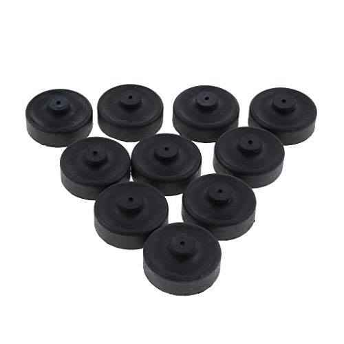 homozy 10pcs Rubber Cup Parts Diaphragm Air Pump for Aquarium Fishing Pump Replace, Black, 2