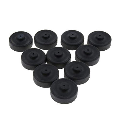 homozy 10pcs Rubber Cup Parts Diaphragm Air Pump for Aquarium Fishing Pump Replace, Black, 2