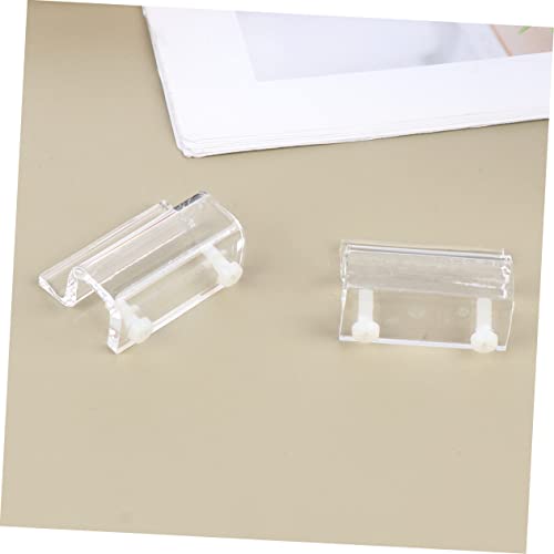 GALPADA 4Pcs Acrylic Fish Tank Cover Holder Support Bracket for Lids Aquarium Rack for Open Tanks Pet Boxes and Heat Preservation