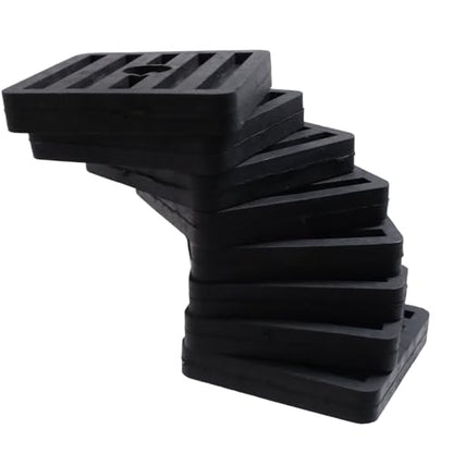 MY MIRONEY 8 Pack Anti Vibration Pads Air Conditioner Rubber Vibration Isolator Square Rubber Vibration Absorber 1.77" x 1.77" x 0.31" - style: 1.77" Square