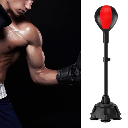 High-Speed Boxing Ball Set for Home Gym Training - color: Red Black