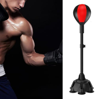 High-Speed Boxing Ball Set for Home Gym Training - color: Red Black