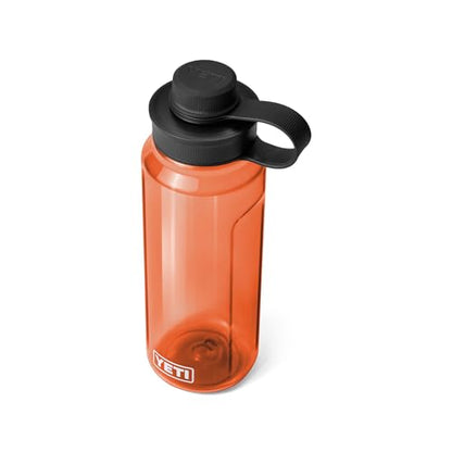 YETI Yonder Water Bottle with Yonder Tether Cap, Lightweight, Leakproof and BPA-Free - color: King Crab, size: 34 Ounces
