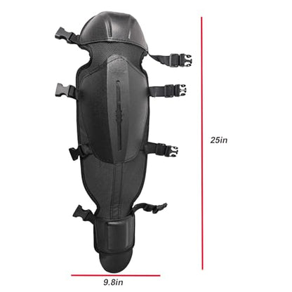 Adjustable Trimmer Gaiters Mowing Shin Guards Gardening Knee Pads Chainsaw Shin Guards Weed Eating Leg Protectors (Long) - style: Long
