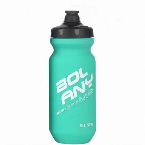 20oz Lightweight Sports Water Bottle PP Material BPA Free Squeeze Jet Straight Drink Cup Portable Outdoor Cycling Bottle (Azure) - color: Azure