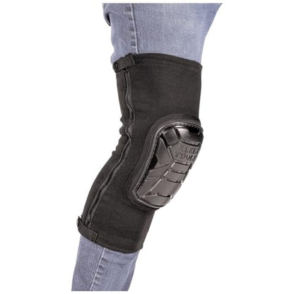 Klein Tools 60850 Tough-Flex Knee Sleeves for Work, Construction, Low-Profile Sleeve with Zipper, Gel-Like Foam, Black, XL/XXL - size: XL/XXL