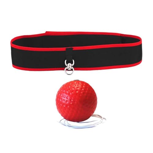 Boxing Reflex Ball Headband Adjustable Headband Boxing Gear Reflex Ball on String with Headband for Fitness MMA Kids Adults