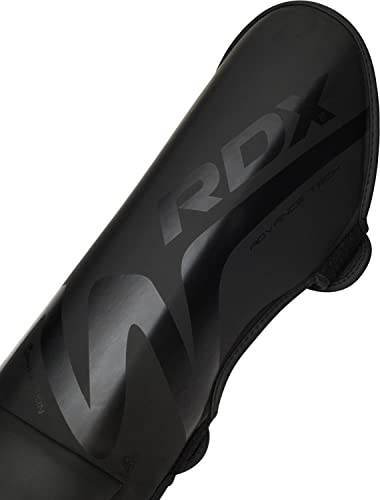 RDX Muay Thai Shin Guards for Men and Women Non-Slip Fit, Full-Contact Protection Adult Shin Pads, MMA, Kickboxing, Sparring, Taekwondo, Shin Protectors Muay Thai, Martial Arts - size: X-Large
