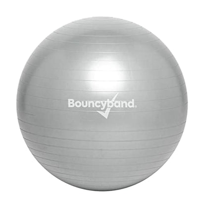 Bouncyband Balance Ball – Create Flexible Seating to Improve Focus at School, Office, or Home with This No-Roll Weighted Ball - color: Silver, size: Medium (Pack of 1)