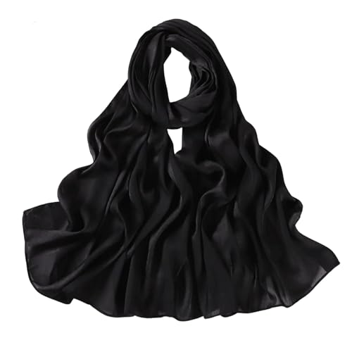 Dbdkejj Women Satin Hijab Bohemian Style Soft Wrap Elegant Foulard Turban Fashion Shawl For Daily Use - color: Color 2
