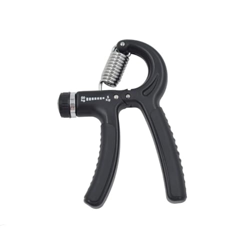Grip Strength Trainer Adjustable 11–132 lbs Hand Exerciser Forearm Workout Tool - color: Black Grip Coated