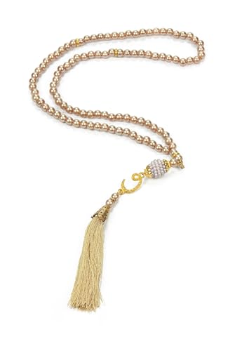 ihvan online, Tasbih Prayer Beads 99, Pack of 10, Muslim Prayer Bead, Islamic Rosary Bead, Dhikr, Tasbeeh Bulk, Misbaha, Masbaha, Tespih, Islamic Gift for Ramadan & Mawlid & Hajj Umrah - color: Gold