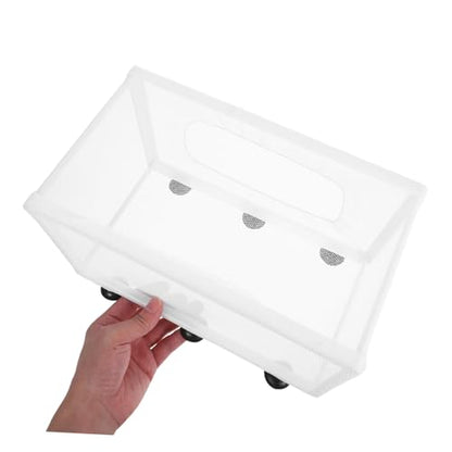Kisangel Fish Net Hatchery Incubator with Suction Cup Large Fry Isolation Box for Aquarium Mesh Construction for Fish Breeding and Protection
