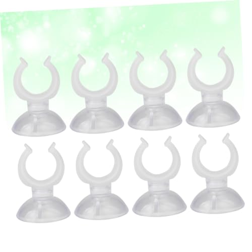 FOMIYES 3sets Cups Heavy Duty for Aquarium Fish Tank Holder Clamp Easy Install Clip 8pcs*3
