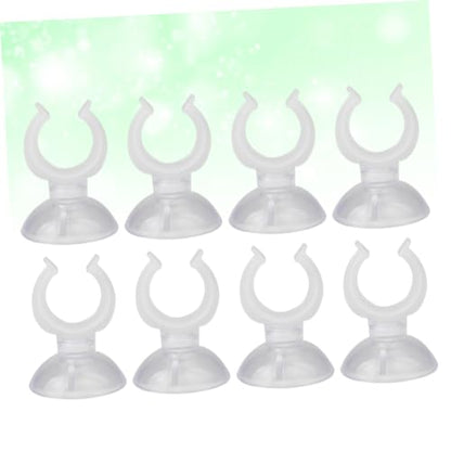 FOMIYES 3sets Cups Heavy Duty for Aquarium Fish Tank Holder Clamp Easy Install Clip 8pcs*3