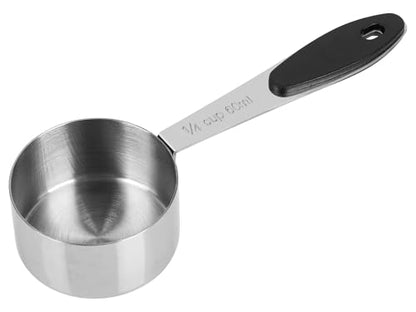 1/4 Cup Magnetic Grips Stainless Steel Measuring Cup -1PCS - size: 1/4 cup