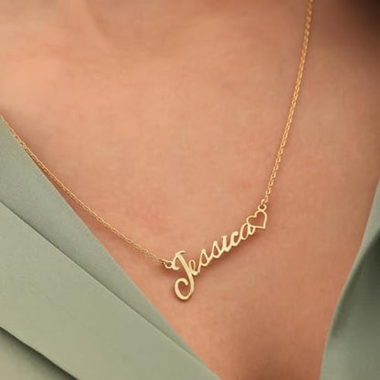 DayOfShe Custom Name Necklace for Women Gifts, 18K Gold Plated Layered Names Necklace Personalized Gifts for Birthday - color: Style 7