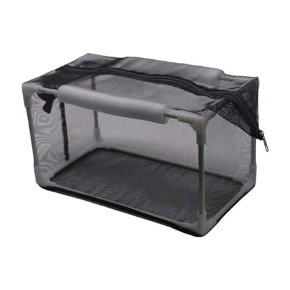 Aquarium Breeder Net Isolation Box, Fish Tank Breeder Net,Aquarium Spawn Hatchery Isolation Nylon Mesh Pp Frame for Newborn Small Fish& Shrimp Easily Install, 62x32x32cm