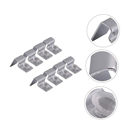 8pcs Stainless Steel Support Brackets for Glass Aquarium Covers Durable and Practical Fish Tank Holders for Easy Cleaning and Secure Fitting