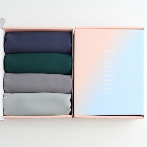 Febfim 4 PCS Muslim Women Soft Premium Solid Chiffon Hijab Scarves Shawl Long Scarf Wrap Scarves with Gift Box - color: 2025 5h