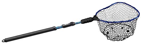 EGO S2 Kryptek Slider Fishing Net, Adjustable, Interchangeable Heads - size: Kryptek 29" to 60" Handle, 17" x 19" Hoop, style: Lightweight Non-tangle Rubber Mesh