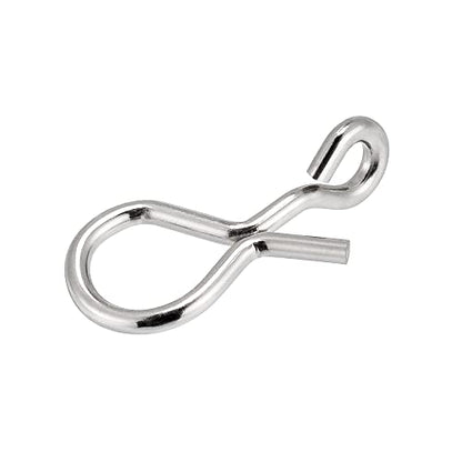 Dr.Fish 50 Pack Fly Fishing Snap 3 Sizes Stainless Steel Quick Change Lure Clip for Fishing Flies, Trout Fishing - size: M(0.3")-50 Pack