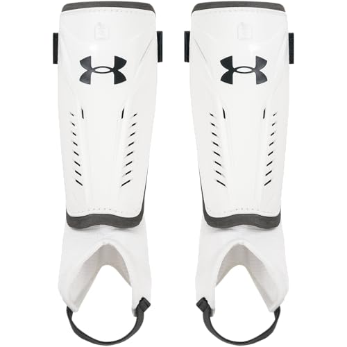 Under Armour Youth Soccer Shin Guards Challenge Shin - color: White/Black, size: Small