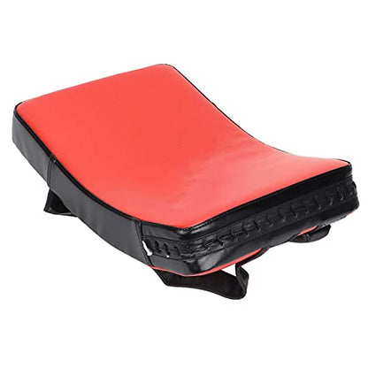 Taekwondo Curved Foot Target, Ergonomically Designed Muay Thai Pad for Training, Curved Kickboxing Strike Shield for Martial Arts, Taekwondo, Karate - color: Red