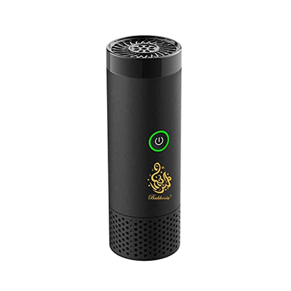 Electronic Incense Burner Electric Aroma Diffuser Fragrance Arab Bakhoor Arabian Incense Holder Censer for Outdoor, Household, Desktop, Office, Black - color: Black