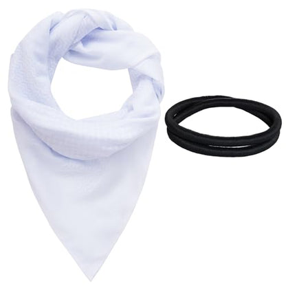 Jmkcoz Arab Shemagh Tactical Desert Keffiyeh Head Scarf Arabic Turban Neck Headwear Wrap Arab Muslim Costume for Men Women - color: White
