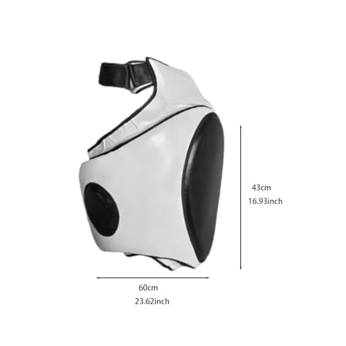 Colaxi Kick Boxing Thigh Pad,Kicking Striking Body Pad,Kickboxing Muay Thai Kickboxing Women Men Workout,Boxing Training Foot Target - color: left white