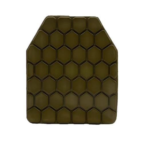 Tactical Airsoft Plates Non-Newtonian Vest Inner Liner Shock Plates Boxing Body Protector Back Thoracic protection - color: Sand