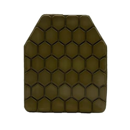 Tactical Airsoft Plates Non-Newtonian Vest Inner Liner Shock Plates Boxing Body Protector Back Thoracic protection - color: Sand